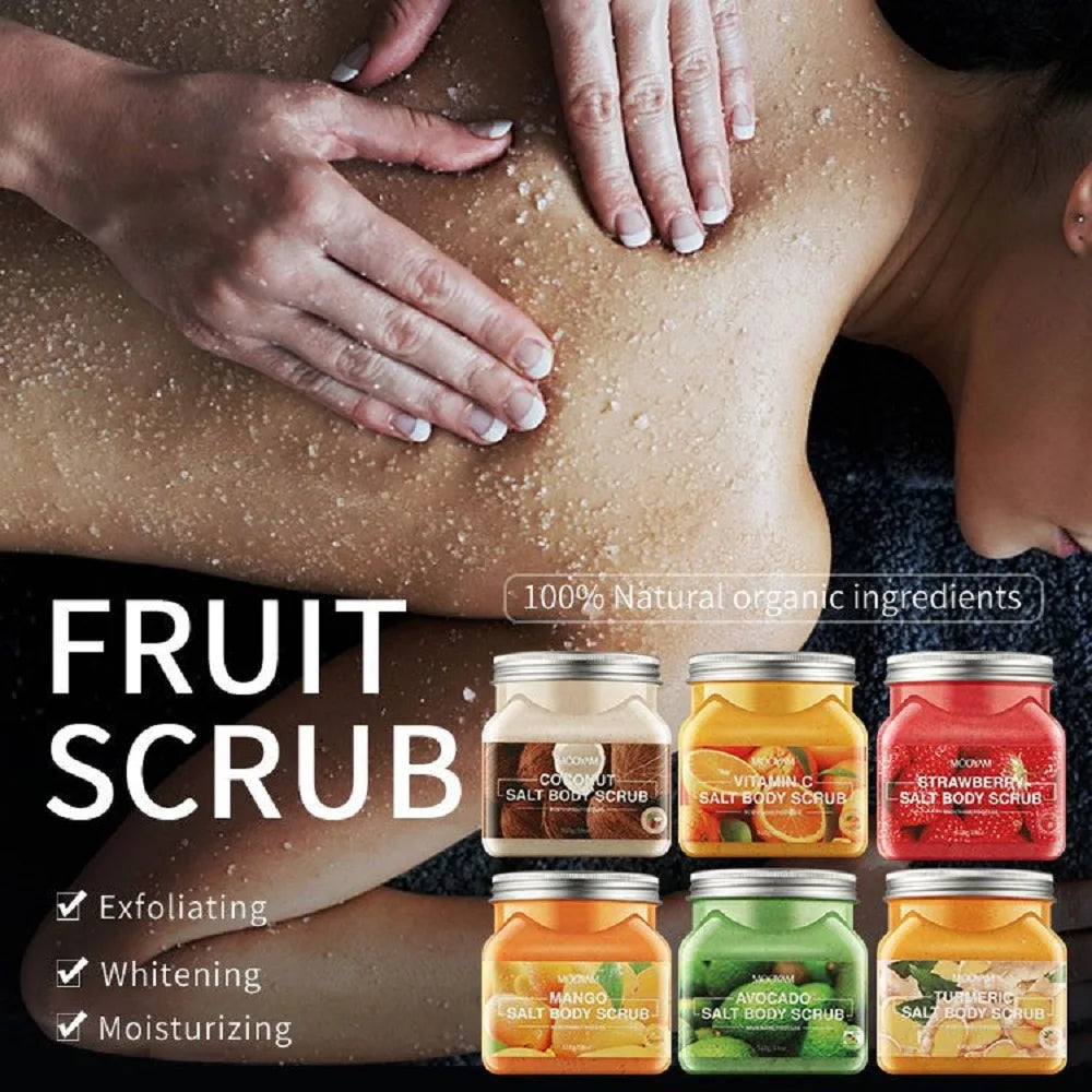 Natural Body Exfoliator Moisturizing Fruit Scrub Nourishing Essential Care
